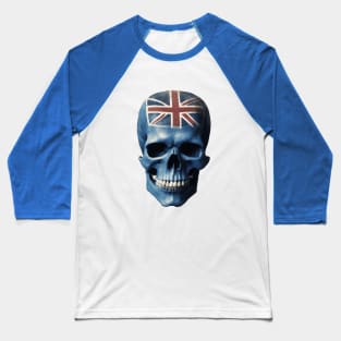 Blue Skull  , Union Jack Baseball T-Shirt